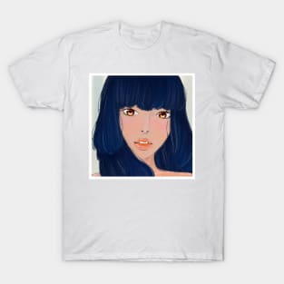 Illustration Girl Portrait T-Shirt